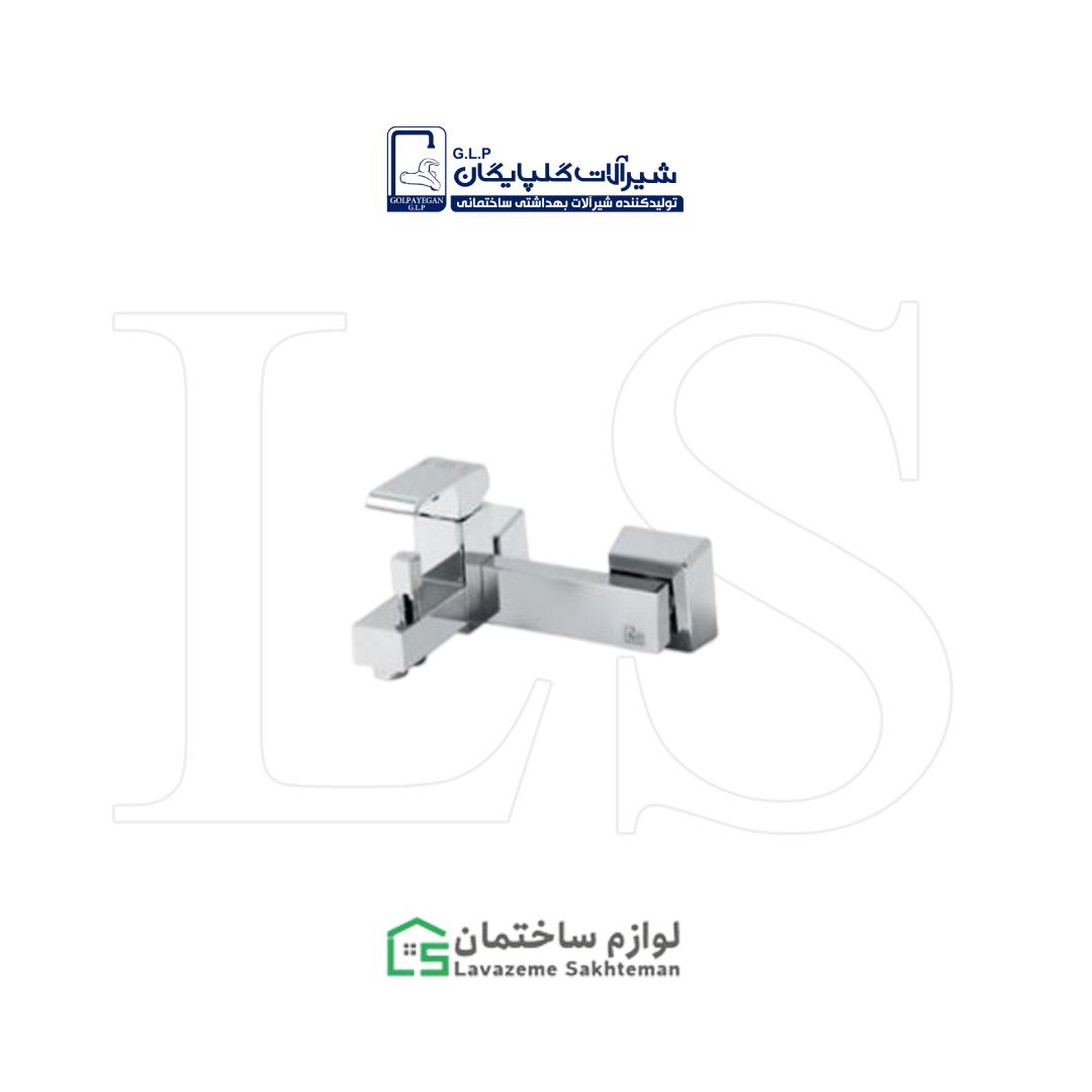 Golpayegan_Shower_Faucet_French_Model_0d069b62af.jpg شیر حمام گلپایگان مدل فرانسوی رنگ کروم - تصویر 1